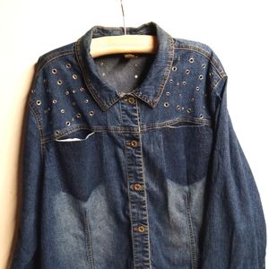 Ashley Stewart Denim Jacket w/ Detail